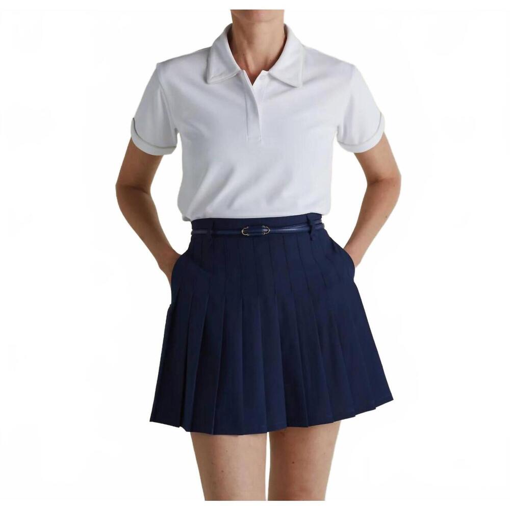 NEW A. PUTNAM drift skort in dress blues